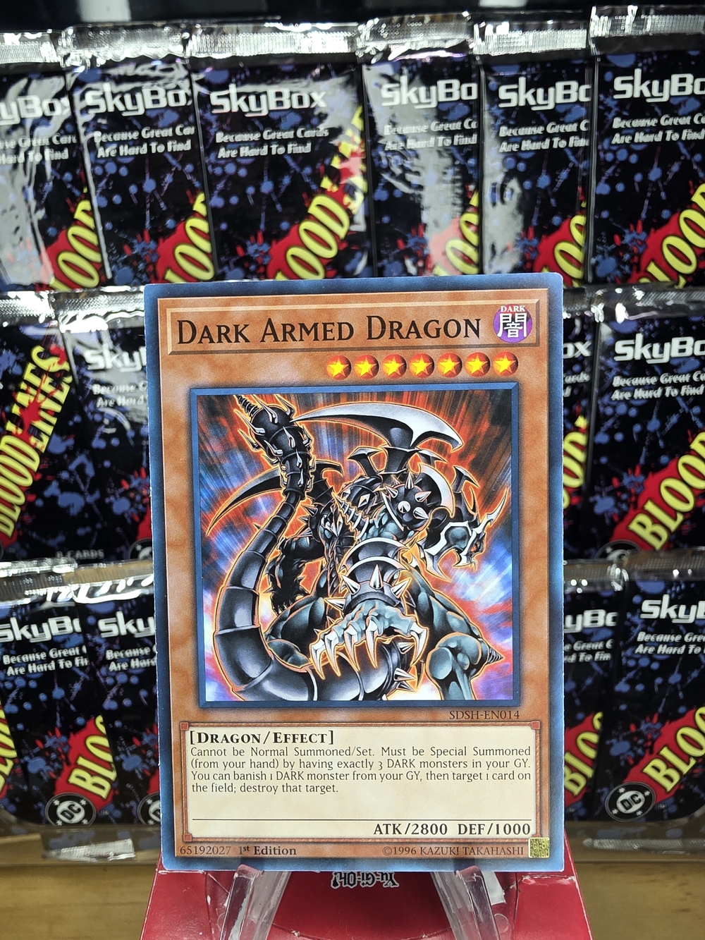 1st Edition Yu-Gi-Oh! Dark Armed Dragon Trading Card - Black and Orange